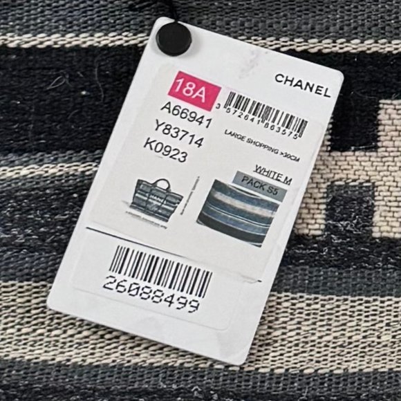 CHANEL Deauville Tote bag - black/grey new with tag! - Picture 5 of 5